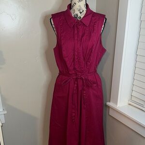 Torrid Dark Pink Sleeveless shirt Dress